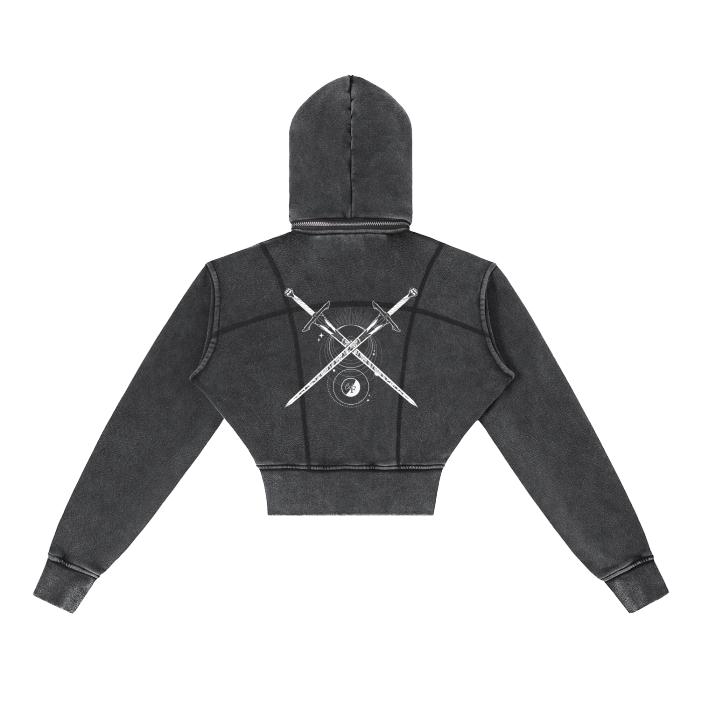 Whimsy Forge Cropped Zip Hoodie